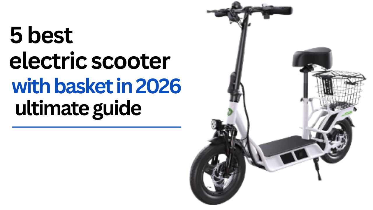 Electric Scooter with Basket