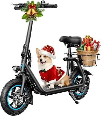electric scooter with dog carrier