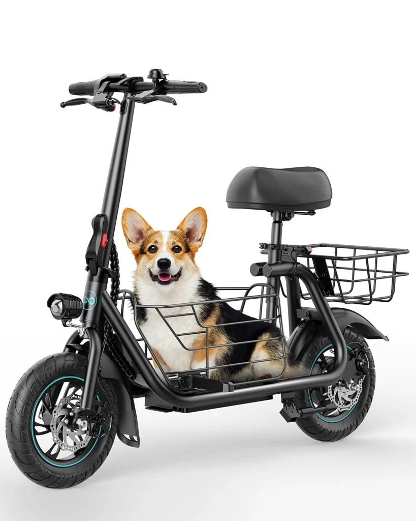 electric scooter with dog carrier