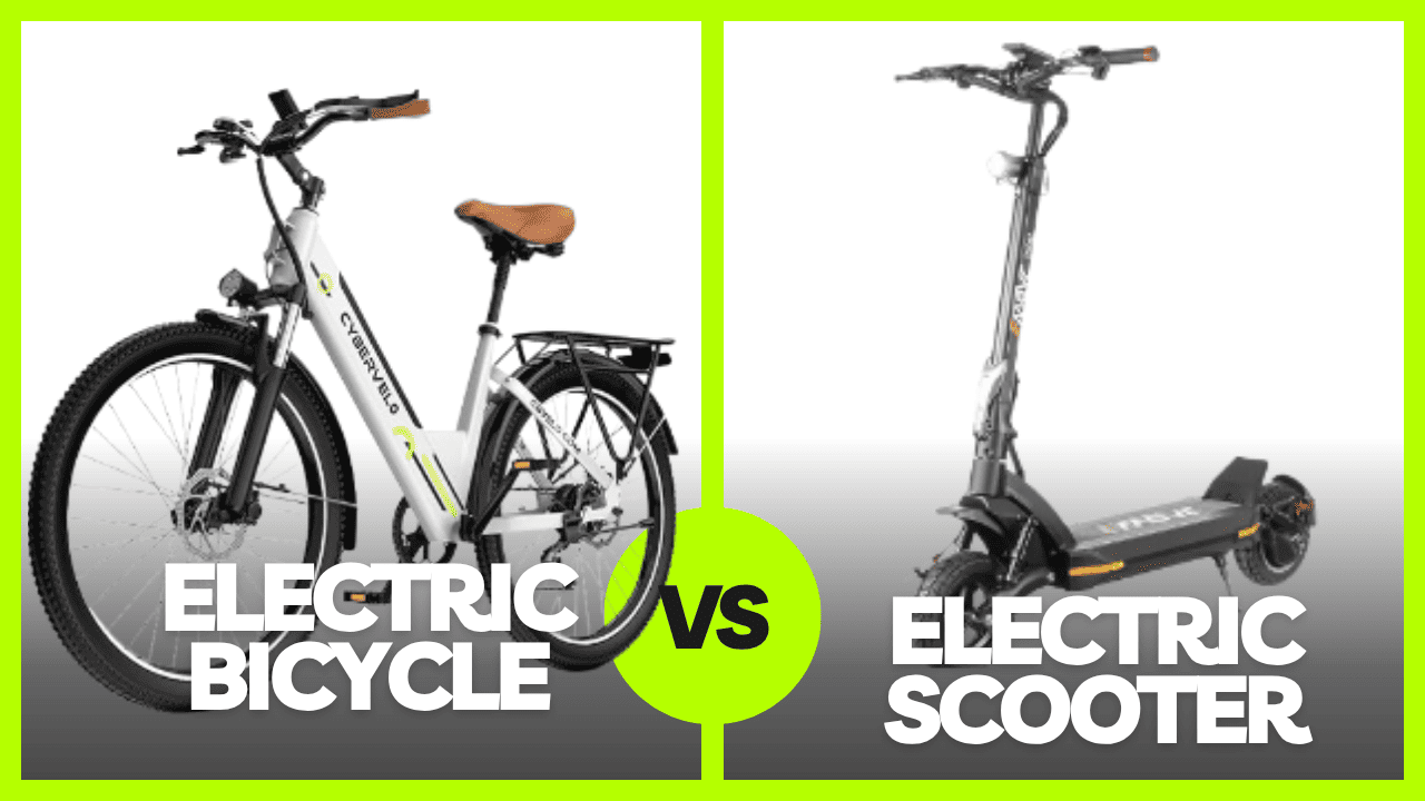 electric scooter vs electric bicycle