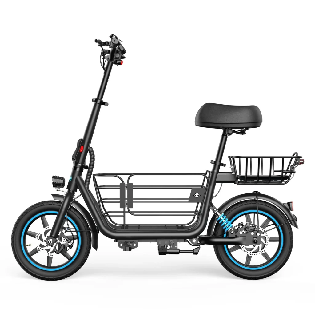 Electric Scooter with Basket