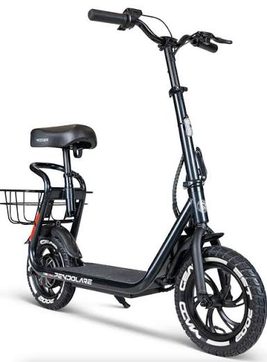 Electric Scooter with Basket