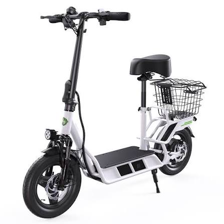 Electric Scooter with Basket