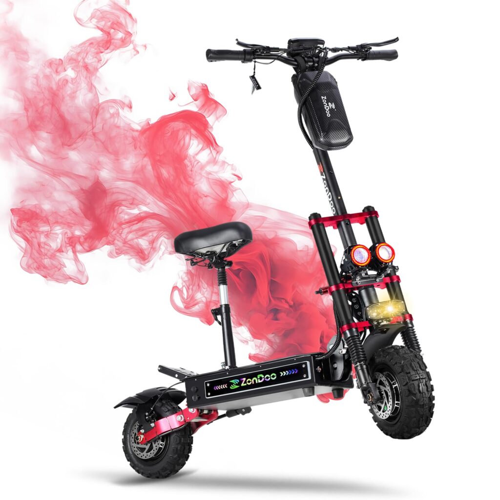 70 mph electric scooter with seat
